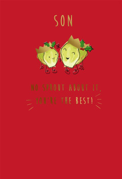 No Sprout About It, You're the Best!' Design Son Christmas Card
