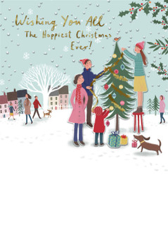 Winter Scene To All Christmas Card