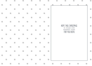 Snowy House Design Auntie & Uncle Christmas Card