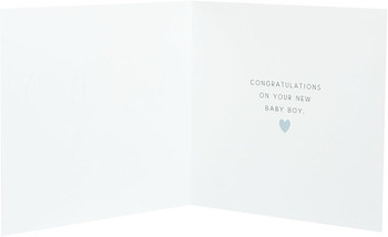 Balloons Design New Baby Boy Congratulations Card