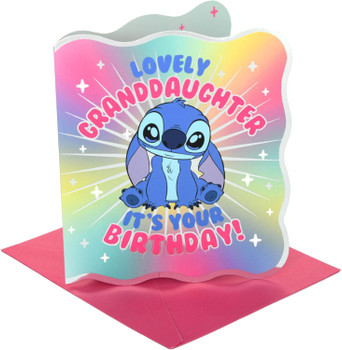 Disney Stitch Granddaughter Birthday Card 