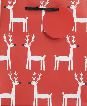 Reindeer Design Multipack of 6 Medium Christmas Gift Bags for Him/Her/Friend Reindeer Design Multipack of 6 Medium Christmas Gift Bags for Him/Her/Friend