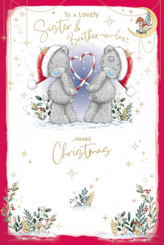 Bears And Candy Hearts Sister And Brother In Law Christmas Card