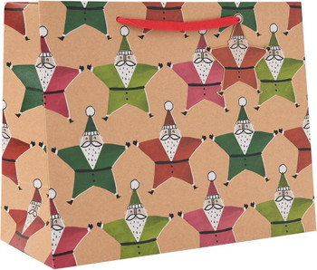 Santa Kraft Design Multipack of 3 Large Gift Bags for Him/Her/Friend Christmas Santa Kraft Design Multipack of 3 Large Gift Bags for Him/Her/Friend Christmas