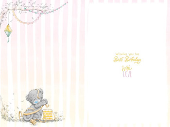 Bear Blowing Out Candle Mam Birthday Card