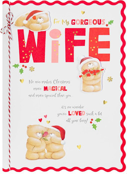 Forever Friends Festive Romance Design Luxury Boxed Wife Christmas Card