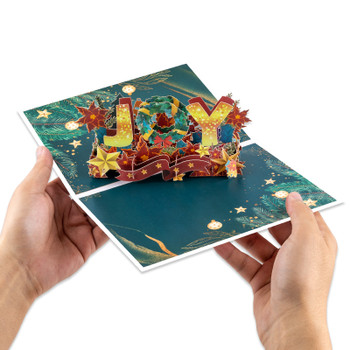 Joy in Bloom 3D Christmas Pop Up Card