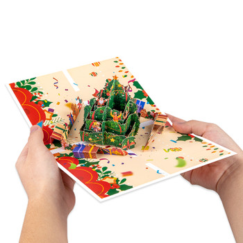 Festive Tree of Joy 3D Pop Up Christmas & New Year Card