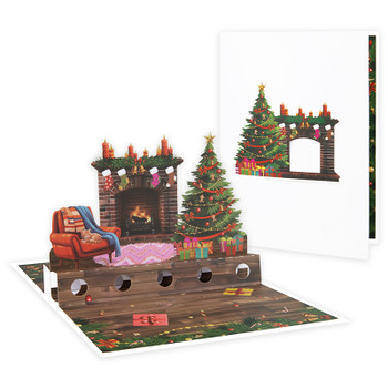 Fireside Cheer Christmas Money Gift Pop Up Card
