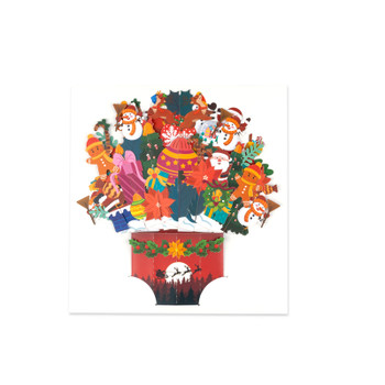 Joyful Gathering Merry & Bright Christmas Pop Up Card
