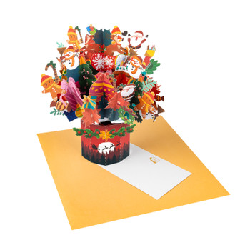 Joyful Gathering Merry & Bright 3D Pop Up Christmas Card