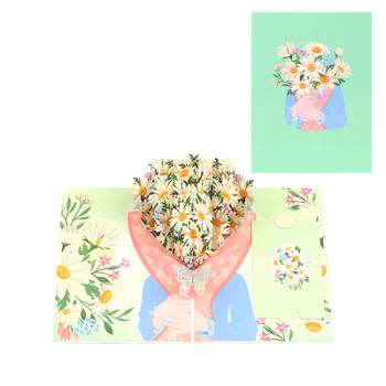 Daisy Bouquet 3D Pop Up Greeting Card