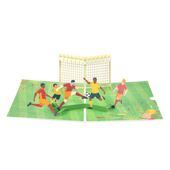 Football GOAL Design 3D Pop Up Greeting Card