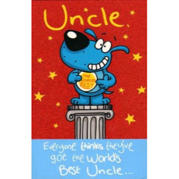 Worlds Best Uncle, (Humour) Birthday Greetings Card - Funny Joke