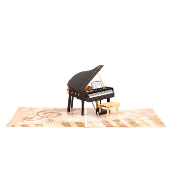 Musical Moments 3D Pop Up Piano Greeting Card - Birthday Holiday Event