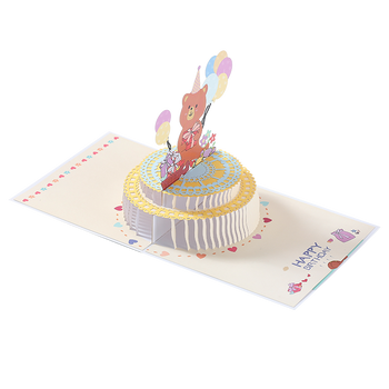Celebration Bear 3D Pop Up Birthday Card