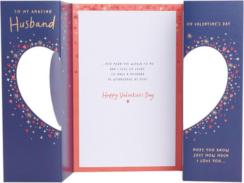 Bears Inside Heart Design Husband Valentine's Day Card