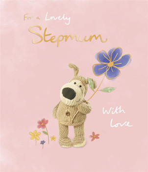 Boofle With Flower Stepmum Mother's Day Card