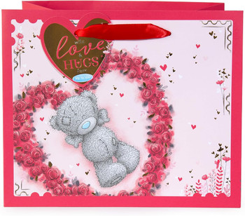 Bear In Heart Shape Me to You Tatty Teddy Valentine's Day Gift Bag Medium Size