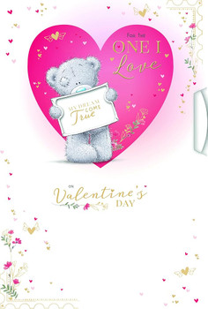 Bear Holding Envelope One I Love Handmade Valentine's Day Card