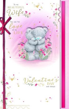 Bears Hugging Beautiful Wife Handmade Valentine's Day Card
