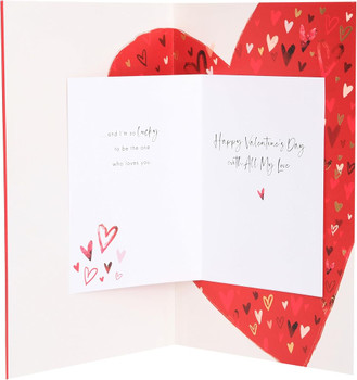 Heart Design One I Love Valentine's Day Card