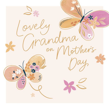 Butterflies Design Grandma Mother's Day Card