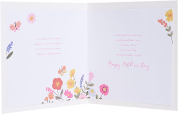 Lettering with Flowers Design Mam Mother's Day Card