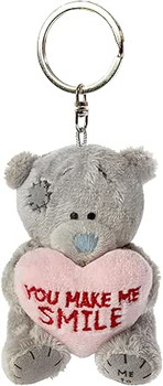 Me To You Tatty Teddy 'You Make Me Smile' Plush Keyring Official Valentine's Day Collection