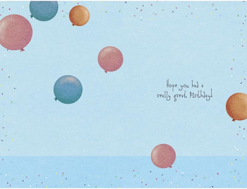 Party Sloth in a Hammock Belated Birthday Card