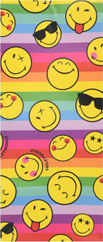 Smiley Design Large Portrait Gift Bag for Birthdays, Thank You Any Occasion