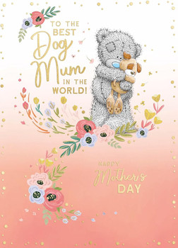 Bear and Flowers From The Dog Mother's Day Card