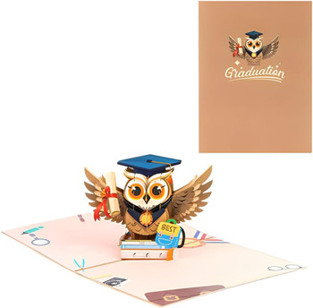 Celebration Owl 3D Pop Up Graduation Card