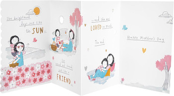 Cute Cartoon Illustration Design Mum Mother's Day Card