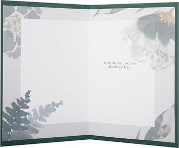 Floral Design with Gold Foil Laser Cut Details Nana Mother's Day Card