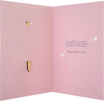  3D & Pop Up Wooden Plant Keepsake Mum Mother's Day Card