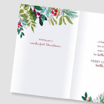 Luxurious Design Heartfelt Wishes Keepsake Daughter & Son In Law Christmas Card