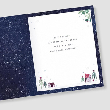 Stunning Design Across The Miles Christmas Card