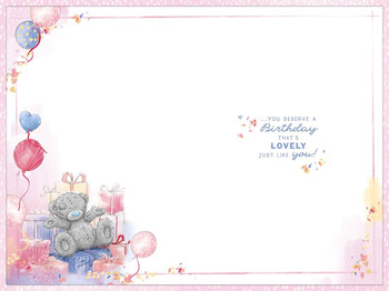 Bear With Presents Lovely Granddaughter Birthday Card