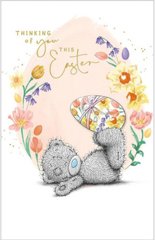 Bear With Egg Thinking of You Easter Card