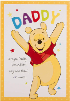 Hallmark Winnie the Pooh Father's Day Card 'Daddy'  Medium  