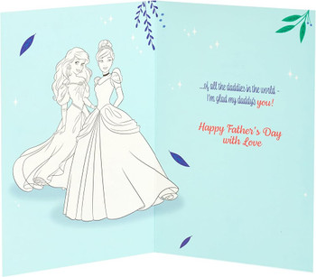 Princess Design for Daddy from Daughter Father's Day Card