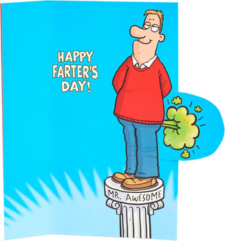 Fart Slid Out Design for Dad Father's Day Card