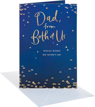 Cute Design For Dad From Both Of Us Father's Day Card
