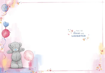 Bear With Cake Nanny Birthday Card