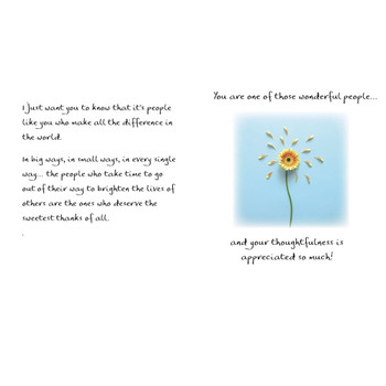 Thank You with A Note of Gratitude Heartfelt Sentimental Verses Fold Out Keepsake Card