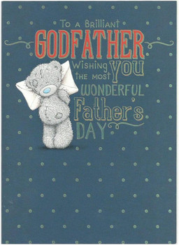 Bear With Envelope Godfather Father's Day Card