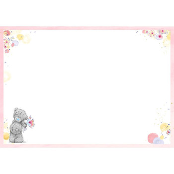Bear Holding Welly Just To Say Open Blank Card