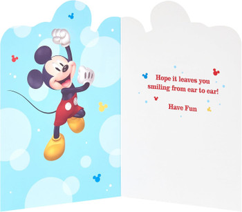 Mickey Mouse Design Kids Birthday Card
