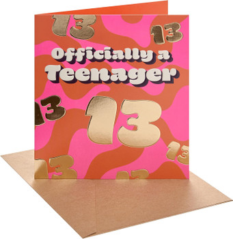 Officially a Teenager Design 13th Birthday Card